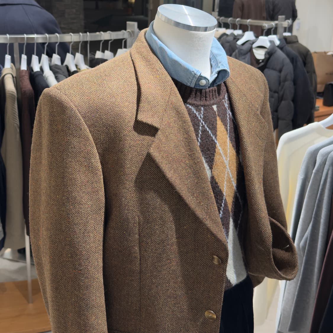 꾸레쥬 파리 헤링본 울 트위드 자켓 상품이미지3