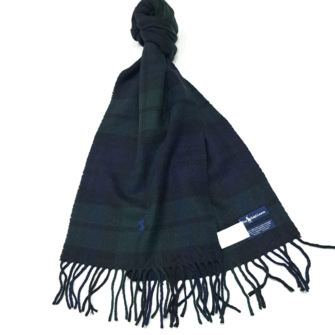 MX599 폴로 00s 이태리판 램스울 블랙워치 머플러 목도리 상품이미지2