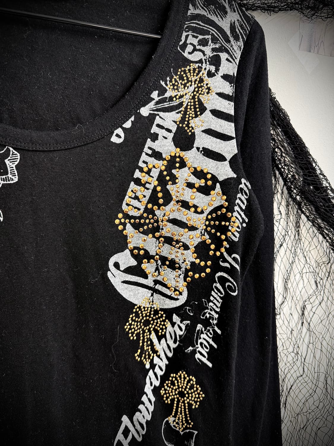 00s punk beads printing longsleeve 상품이미지6