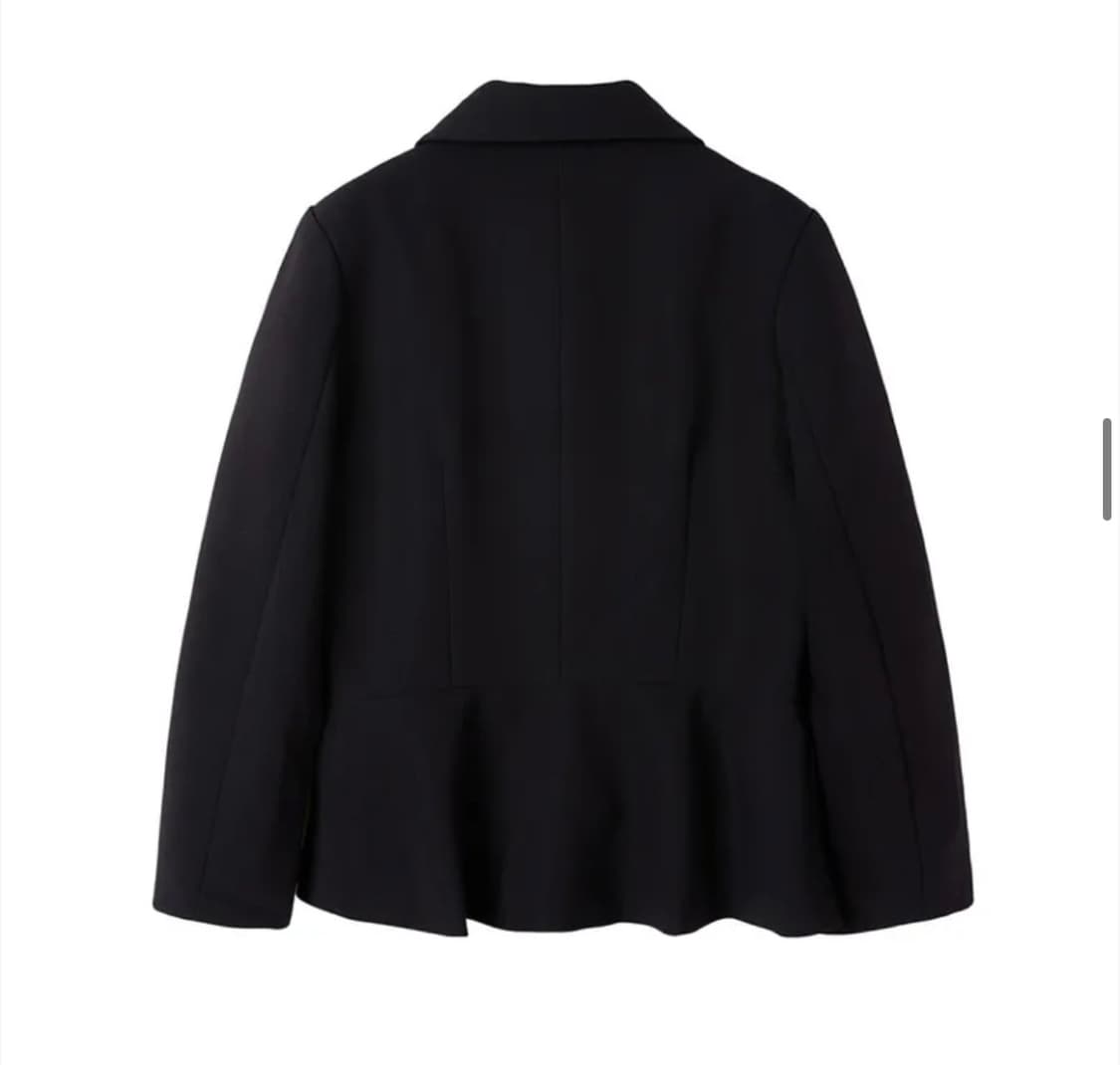 바니쉬먼트  Round collar flare jacket_black 상품이미지5