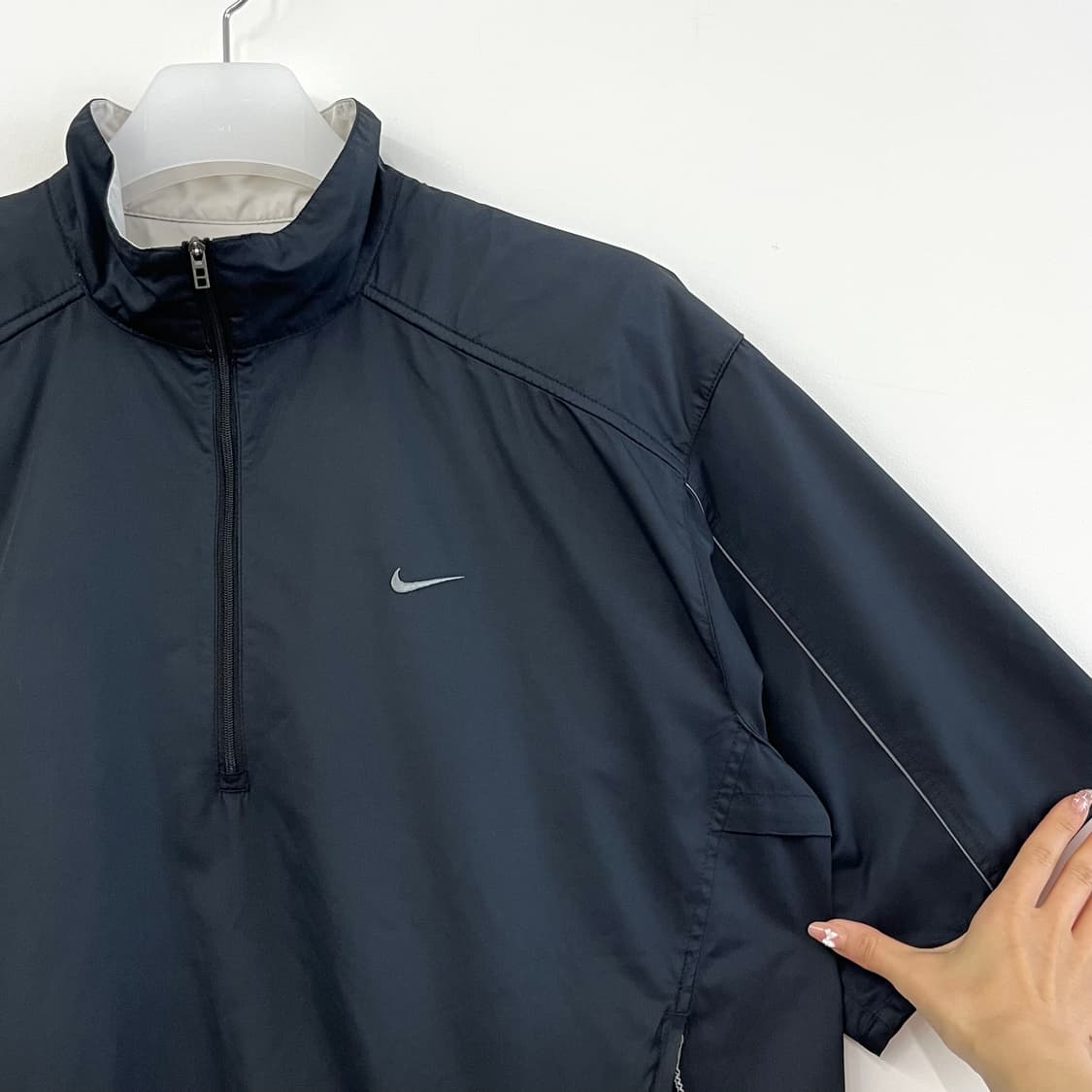 나이키 스우시 아노락 하프집업 반팔 바람막이 자켓 상품이미지4