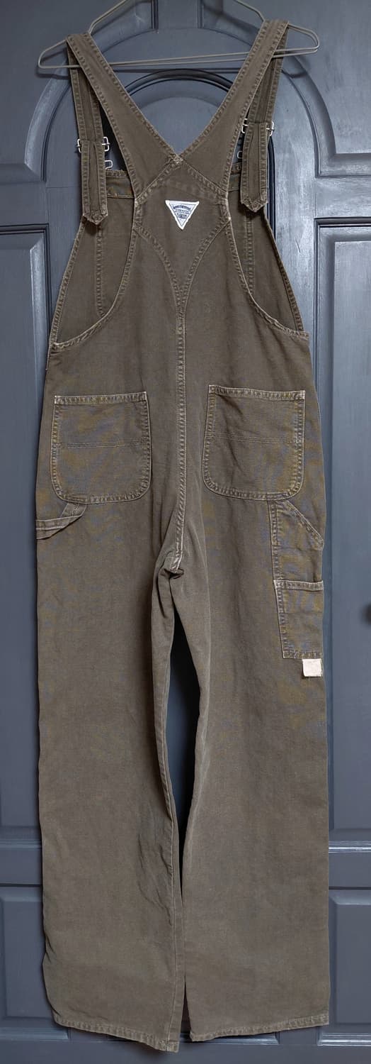 World Workers 월드워커스 카키 멜빵바지 상품이미지6