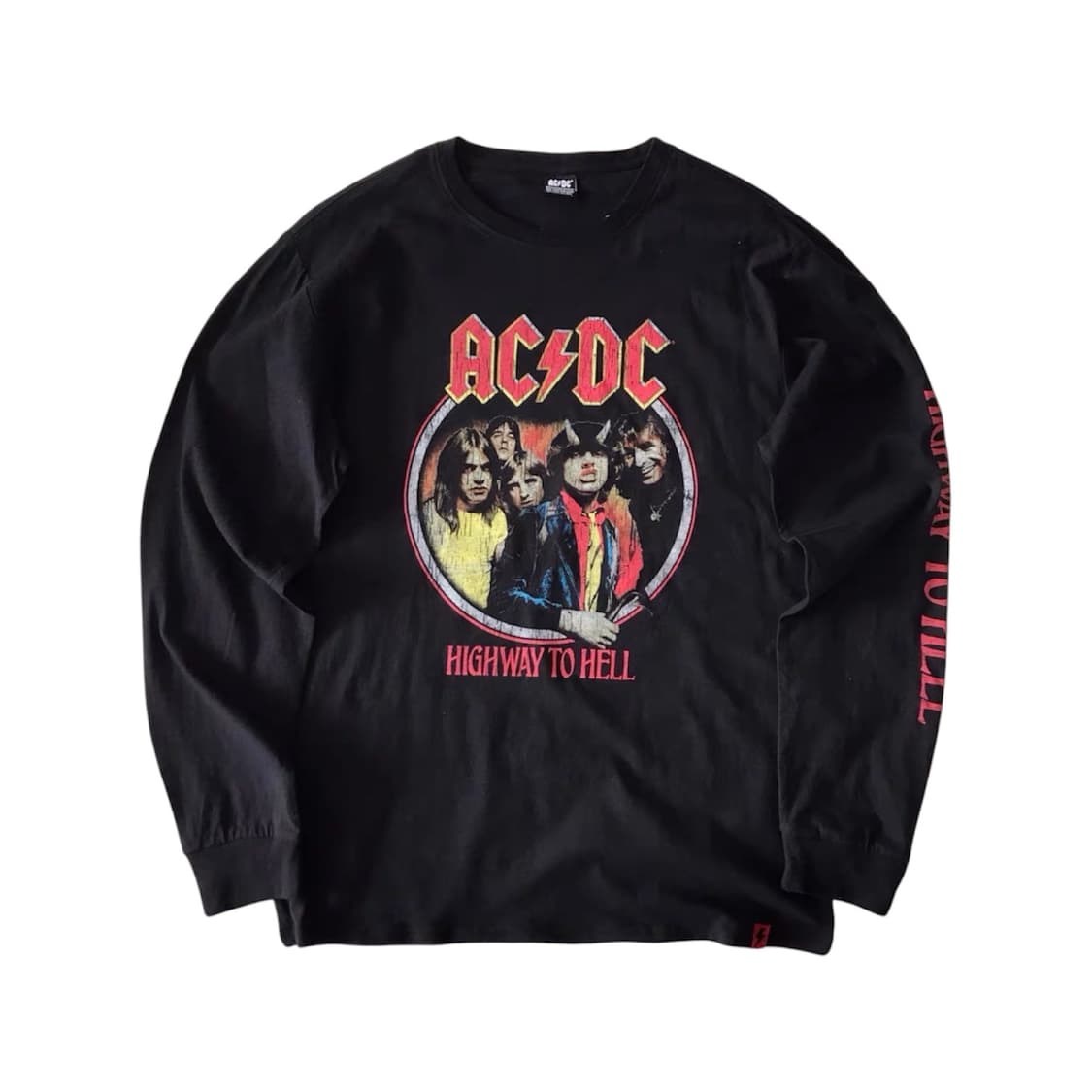 AC/DC 프린팅 복각 롱 슬리브 상품이미지1
