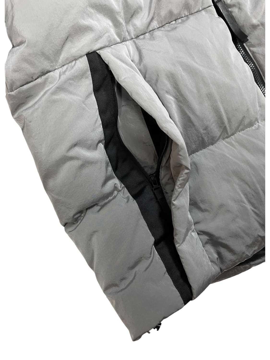 아디다스 실버 숏 패딩 점퍼 S 상품이미지4
