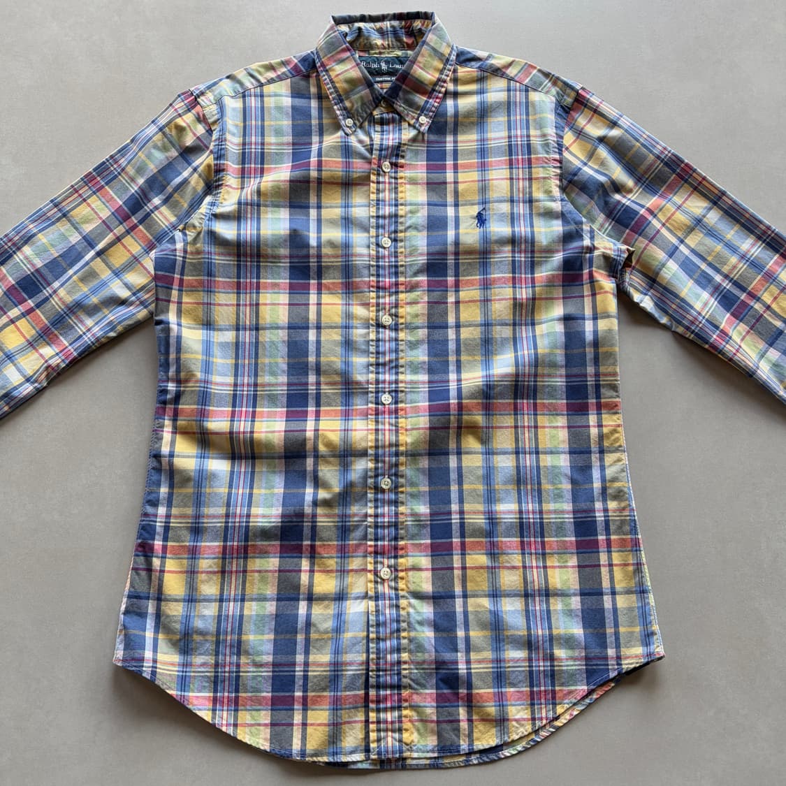 [S]폴로 랄프포렌 커스텀핏 플레이드 체크 셔츠 상품이미지3