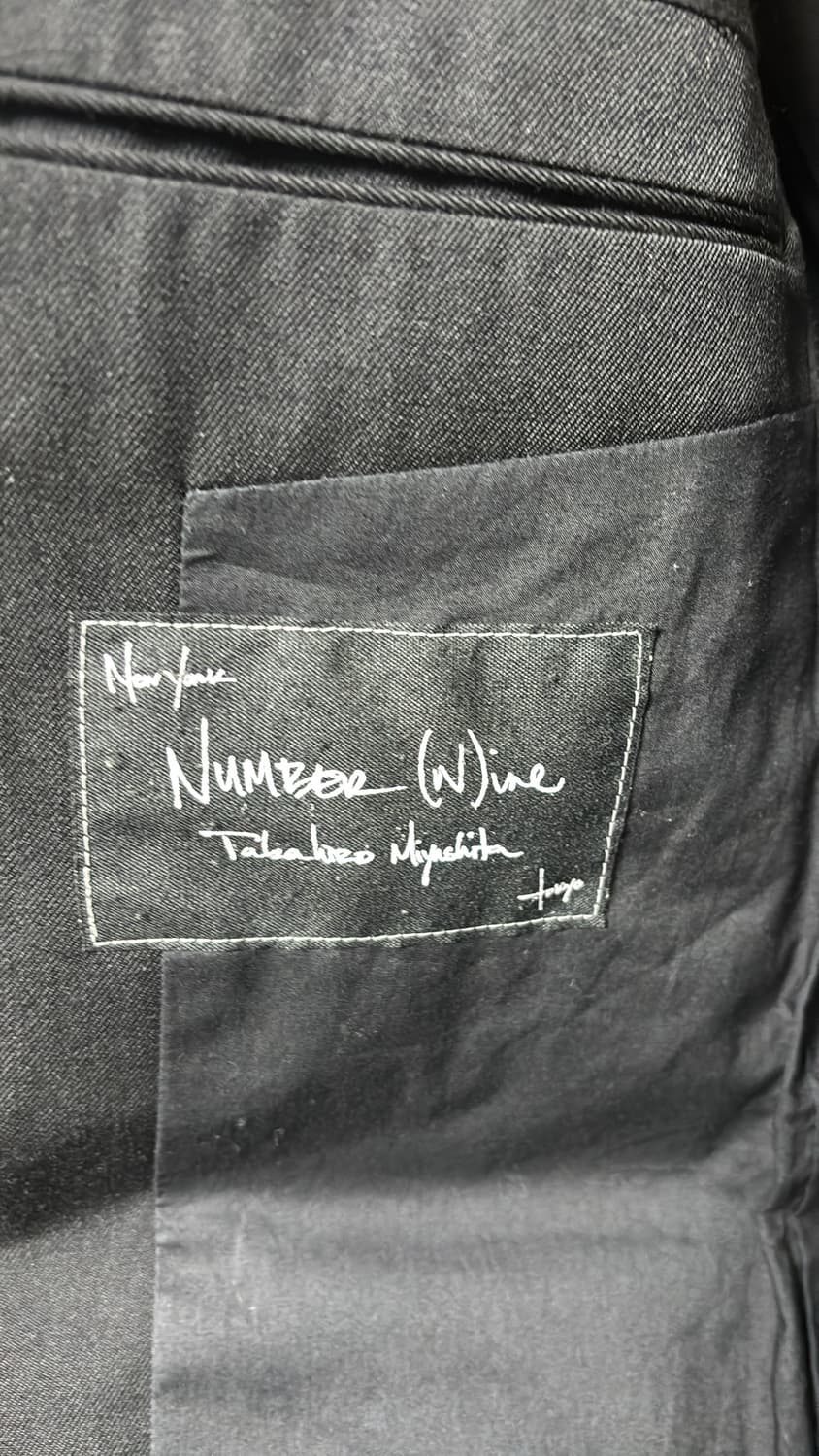 넘버나인 타카히로미야시타 06ss nori시즌 컷아웃 디테일 블레이저 상품이미지6