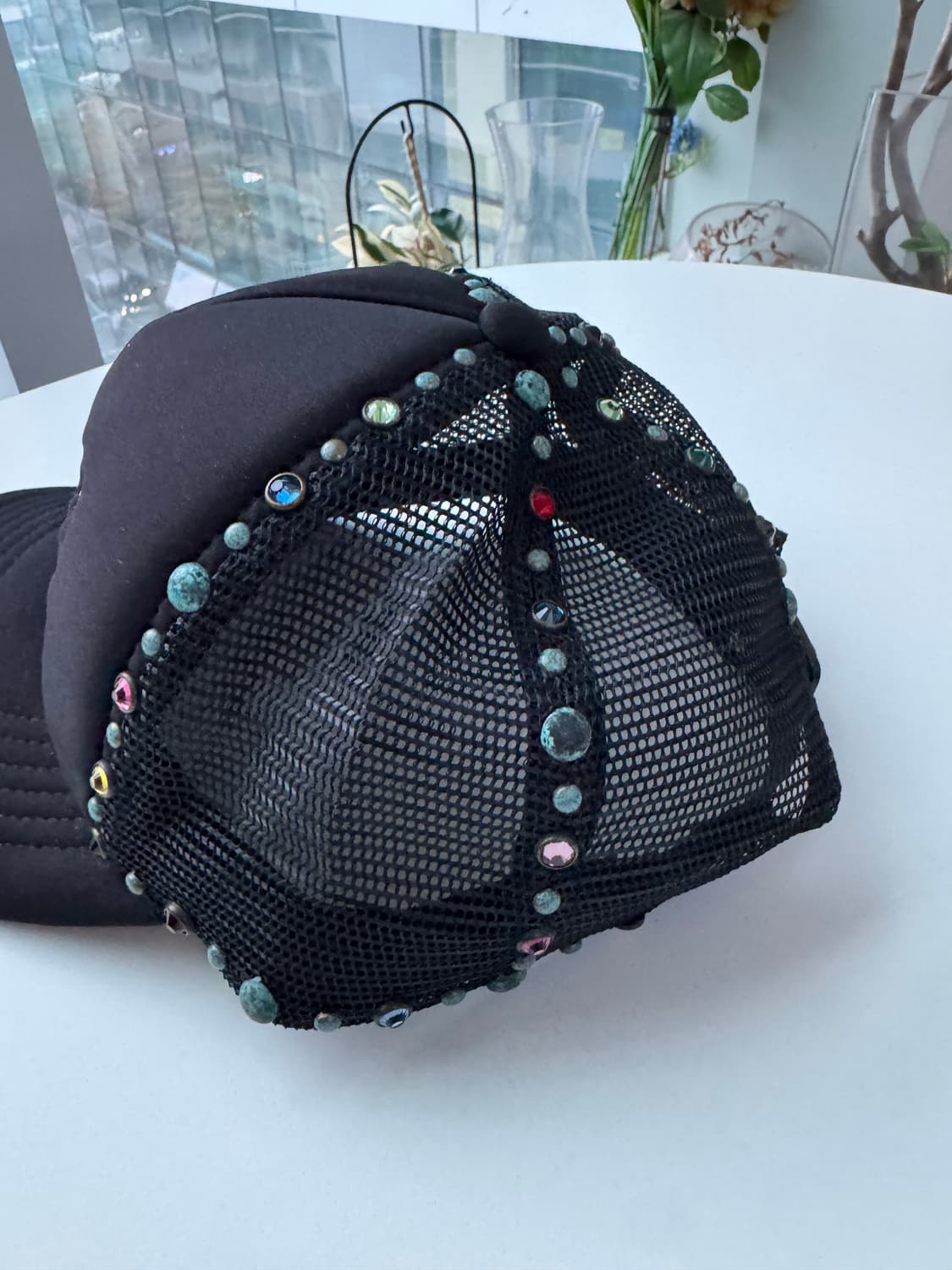 데님티어스 라인스톤 잼스톤 트러커 캡 볼캡 상품이미지4