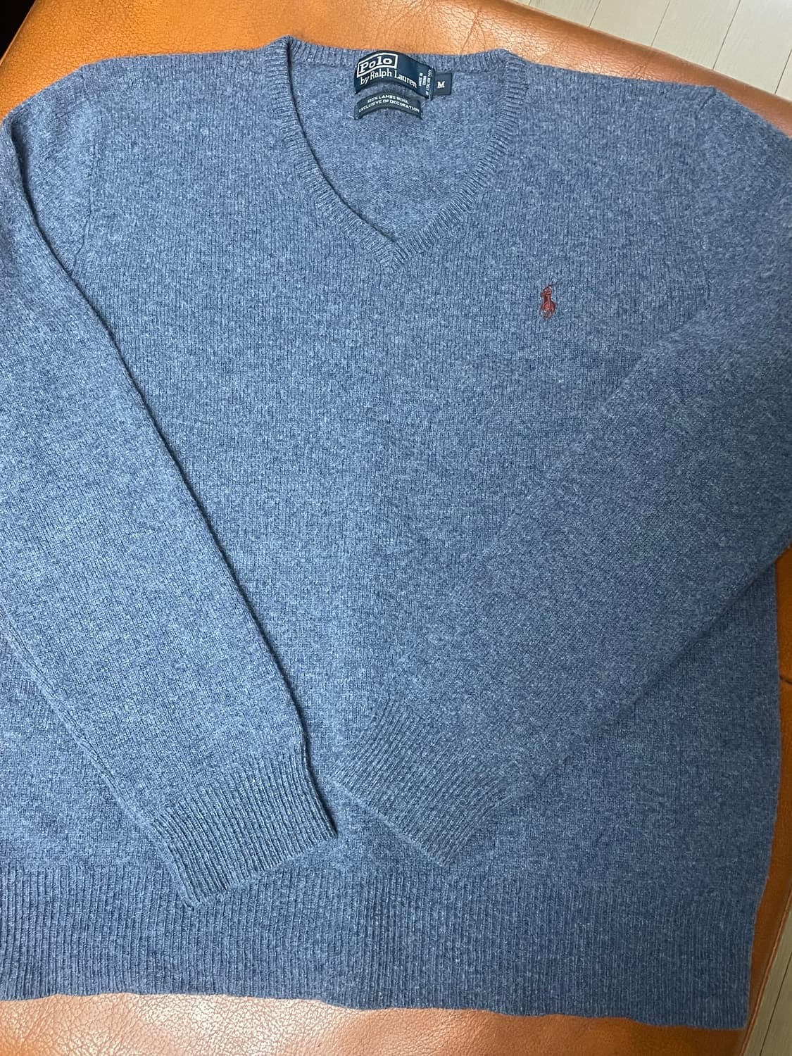폴로 랄프로렌 울 브이넥 니트 상품이미지1