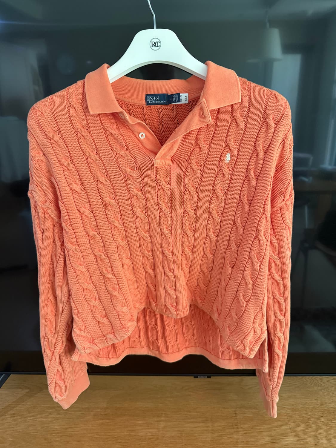 랄프로렌 여성 워싱 니트입니다. 상품이미지1