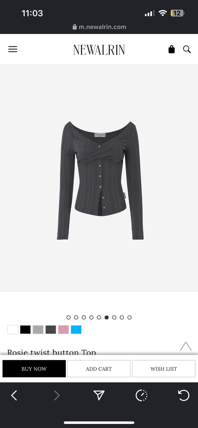 뉴얼린 로지탑 차콜 상품이미지2