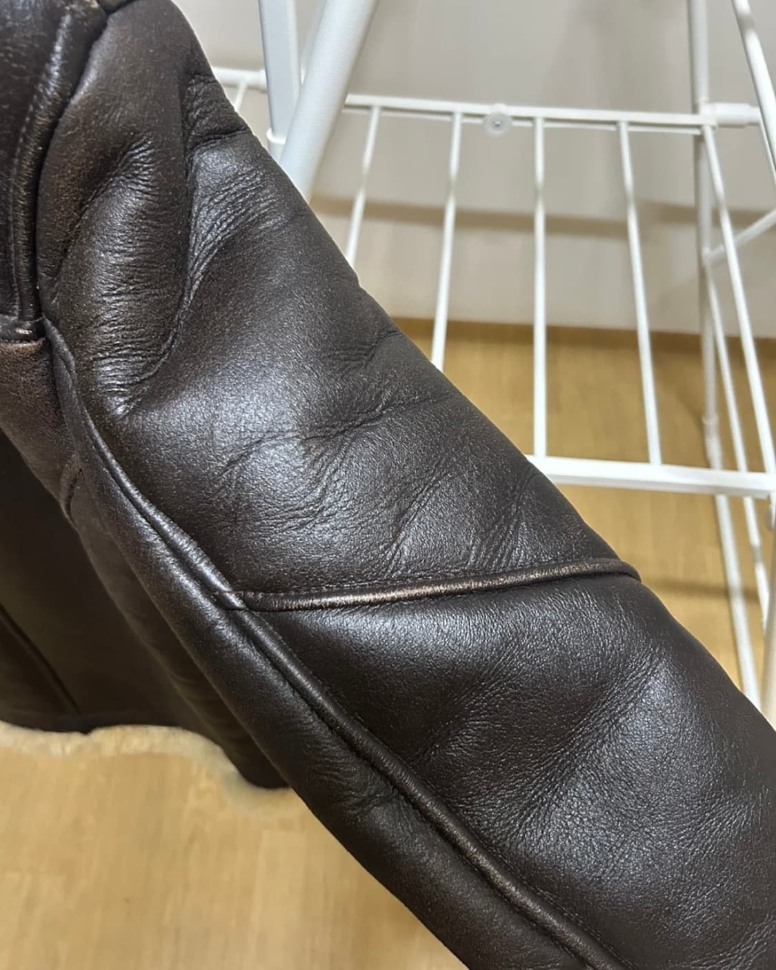 schott 쇼트 B-3 무스탕 L사이즈(105)  made in usa 상품이미지4