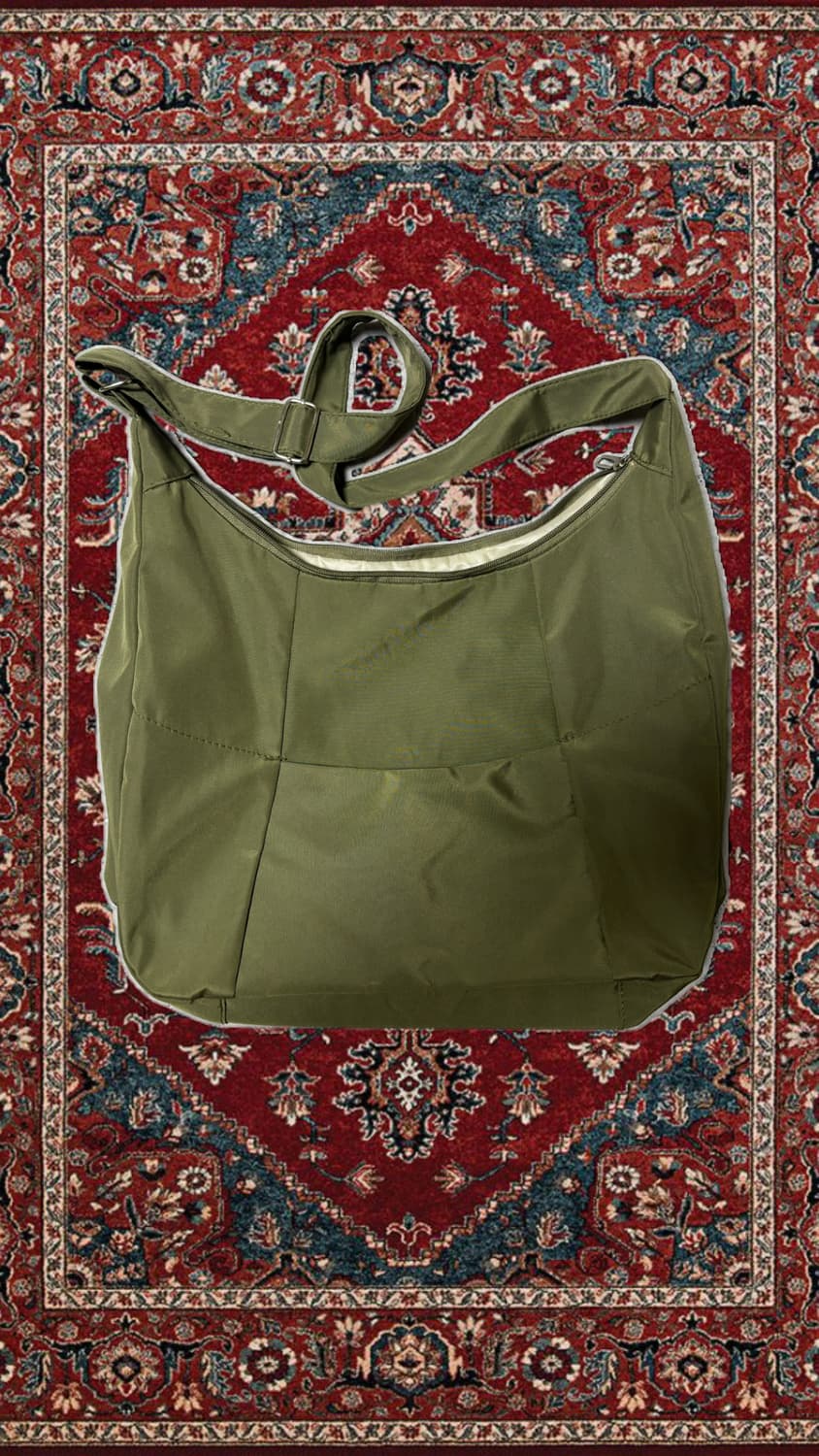 Double-cross Khaki bag 상품이미지1