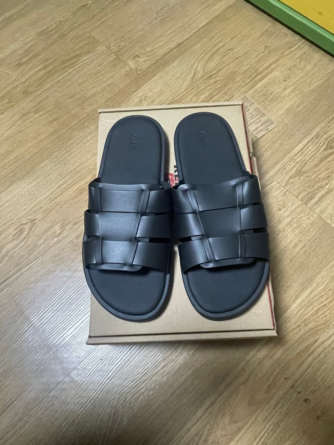 자라 가죽 슬리퍼(새상품) 상품이미지1