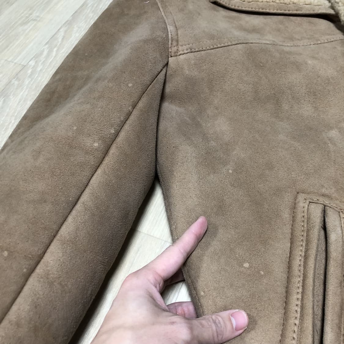 (M-L) Sawyer of Napa 미국제 양털 무스탕 시어링 코트 상품이미지7