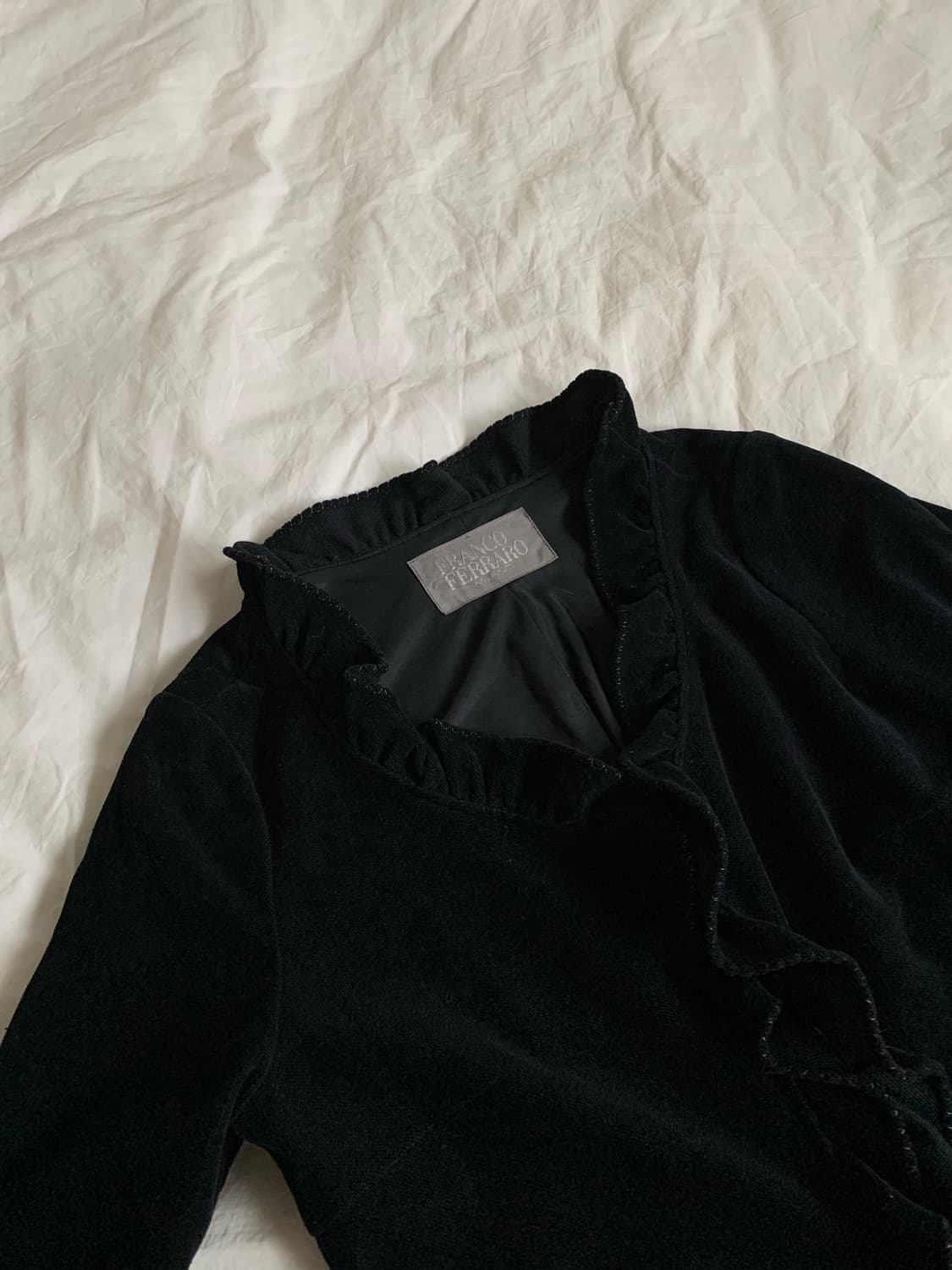 벨벳 프릴 가디건 상품이미지4