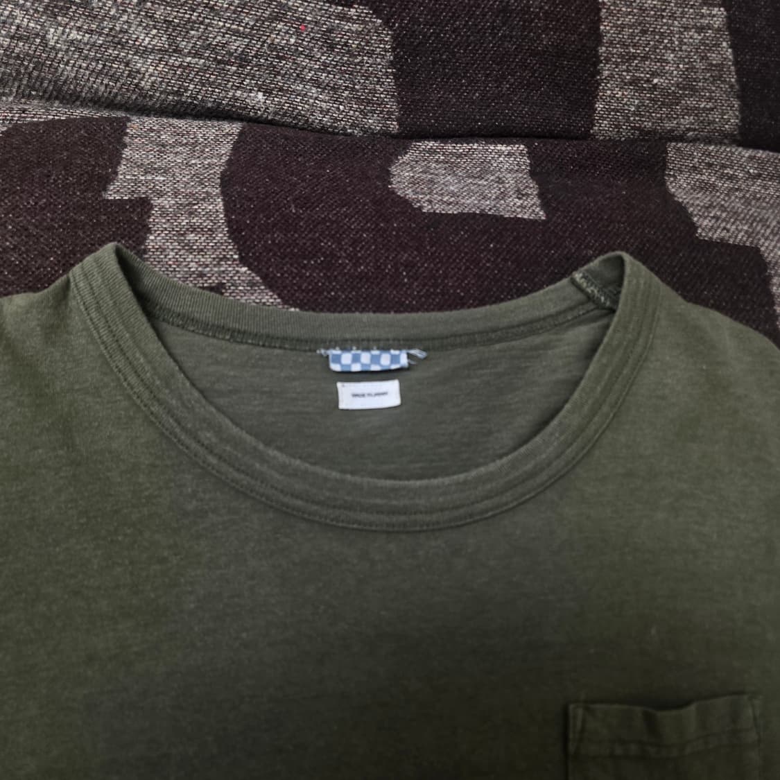 비즈빔 22ss 점보 반팔 티셔츠 카키 상품이미지3