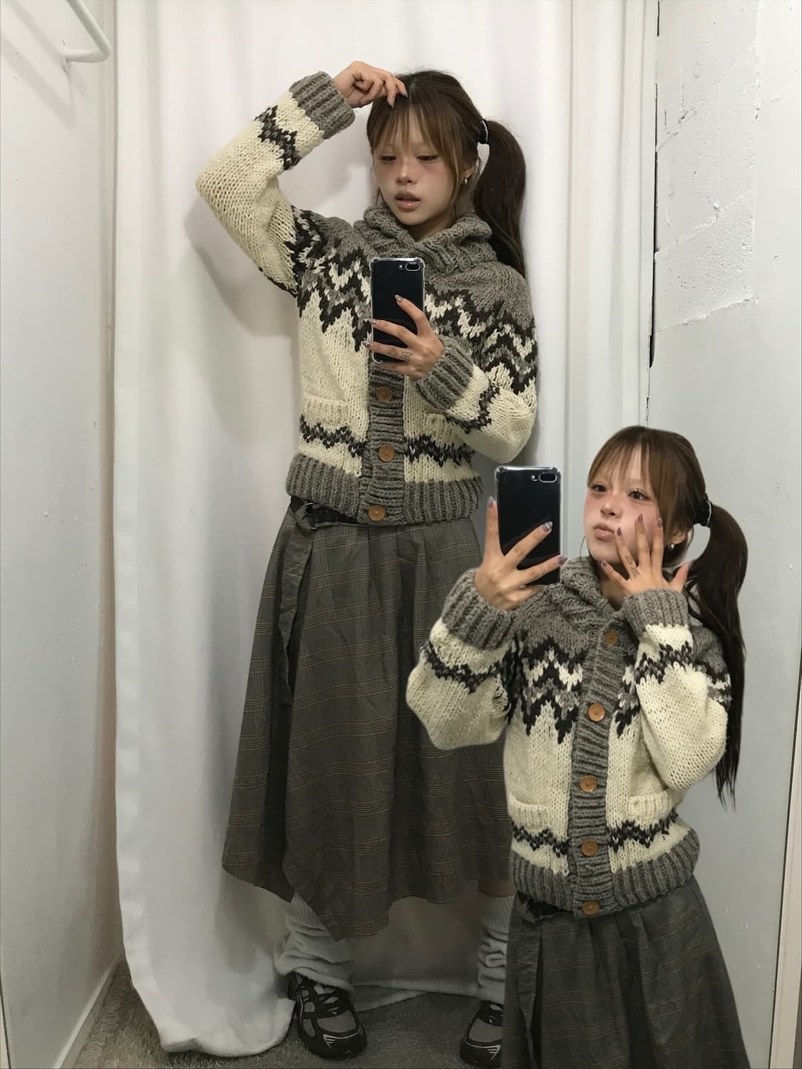 ♥  엑팜 레이스 벨트 스커트 코디 세트 ♥  상품이미지1