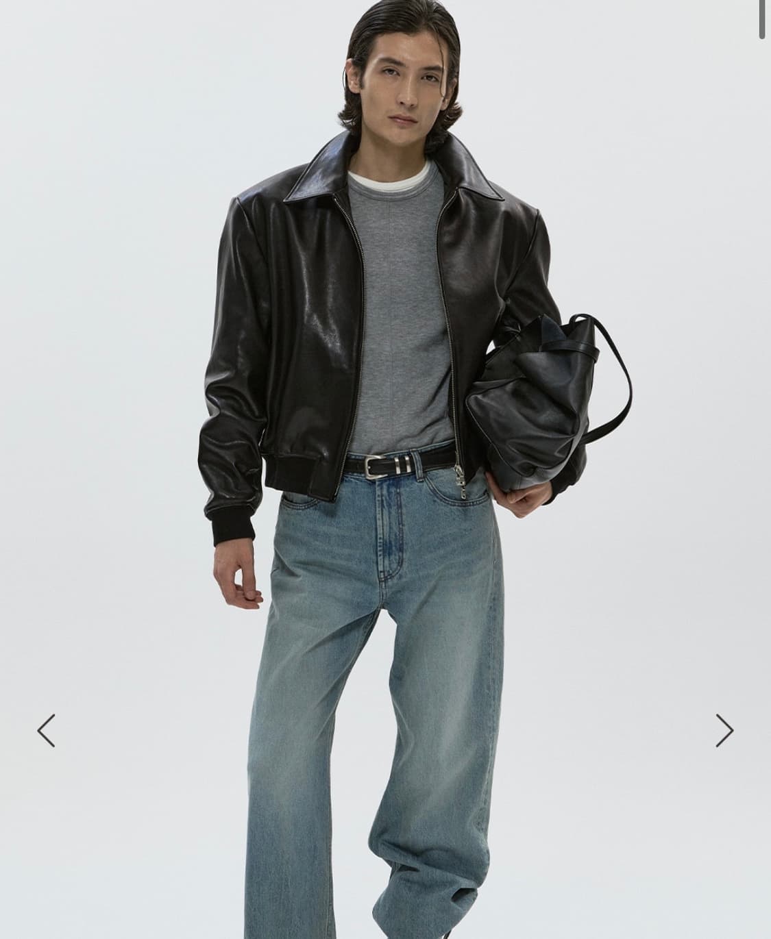 세비지 싱글 레더 자켓 L 상품이미지1