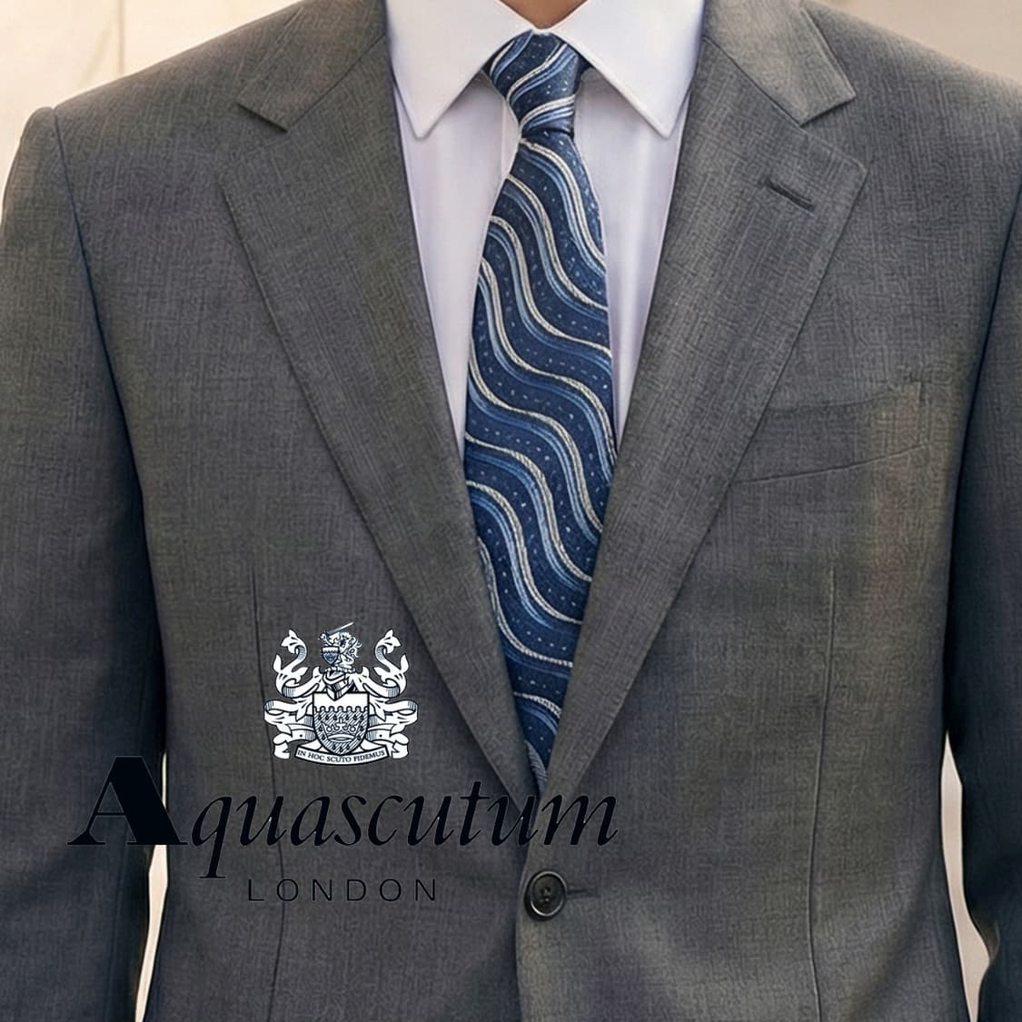 아쿠아스큐텀 실크 웨이브 스트라이프 넥타이 9cm A등급 A19790
 상품이미지1