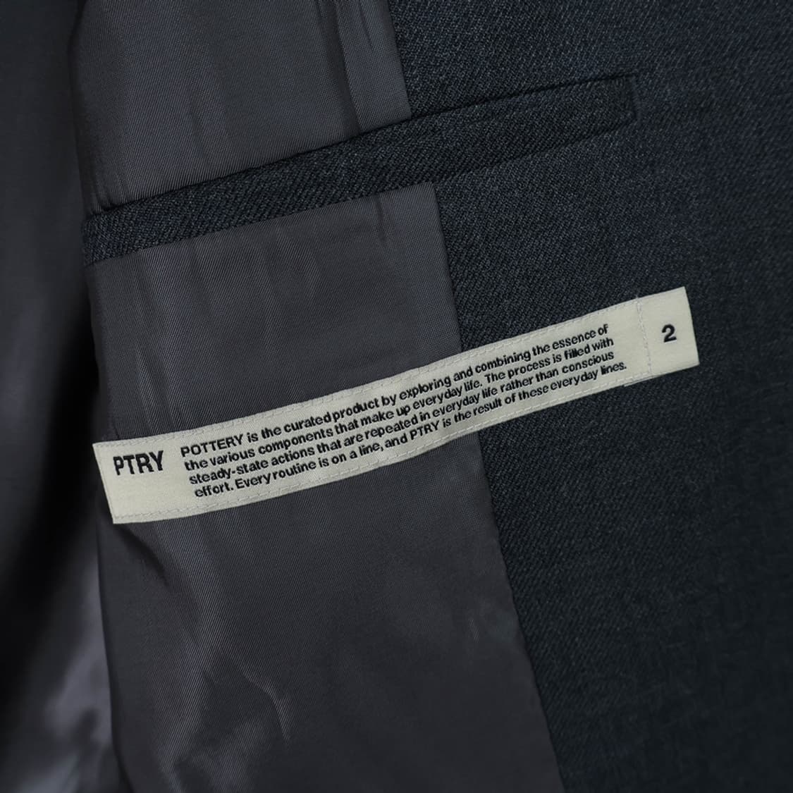 100/포터리 그레이 싱글 브레스트 블레이저 상품이미지8