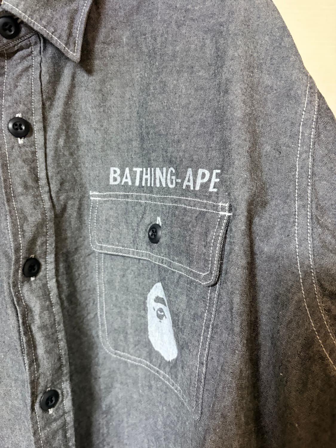 [L] 베이프 워크셔츠 상품이미지3