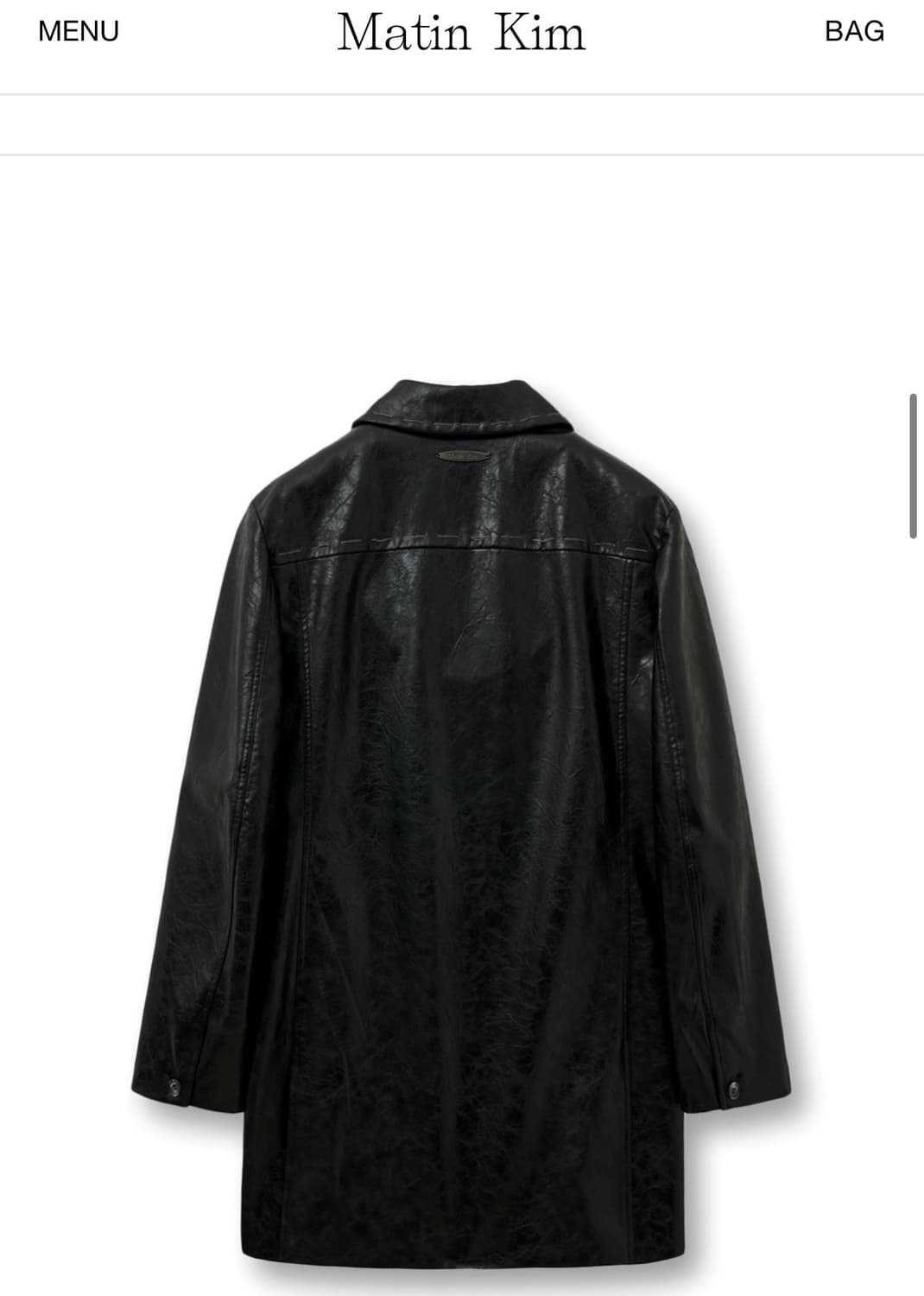 마뗑킴 matin kim 레더 가죽 더블자켓 상품이미지2