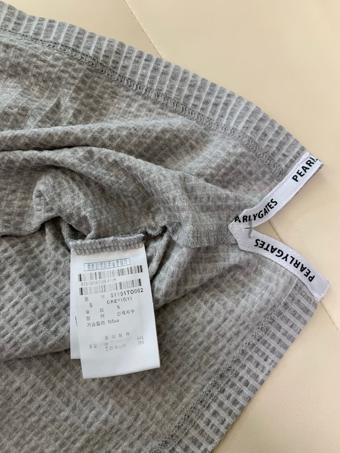 [105]파리게이츠 골프 절개 긴팔 카라 티셔츠 상품이미지4