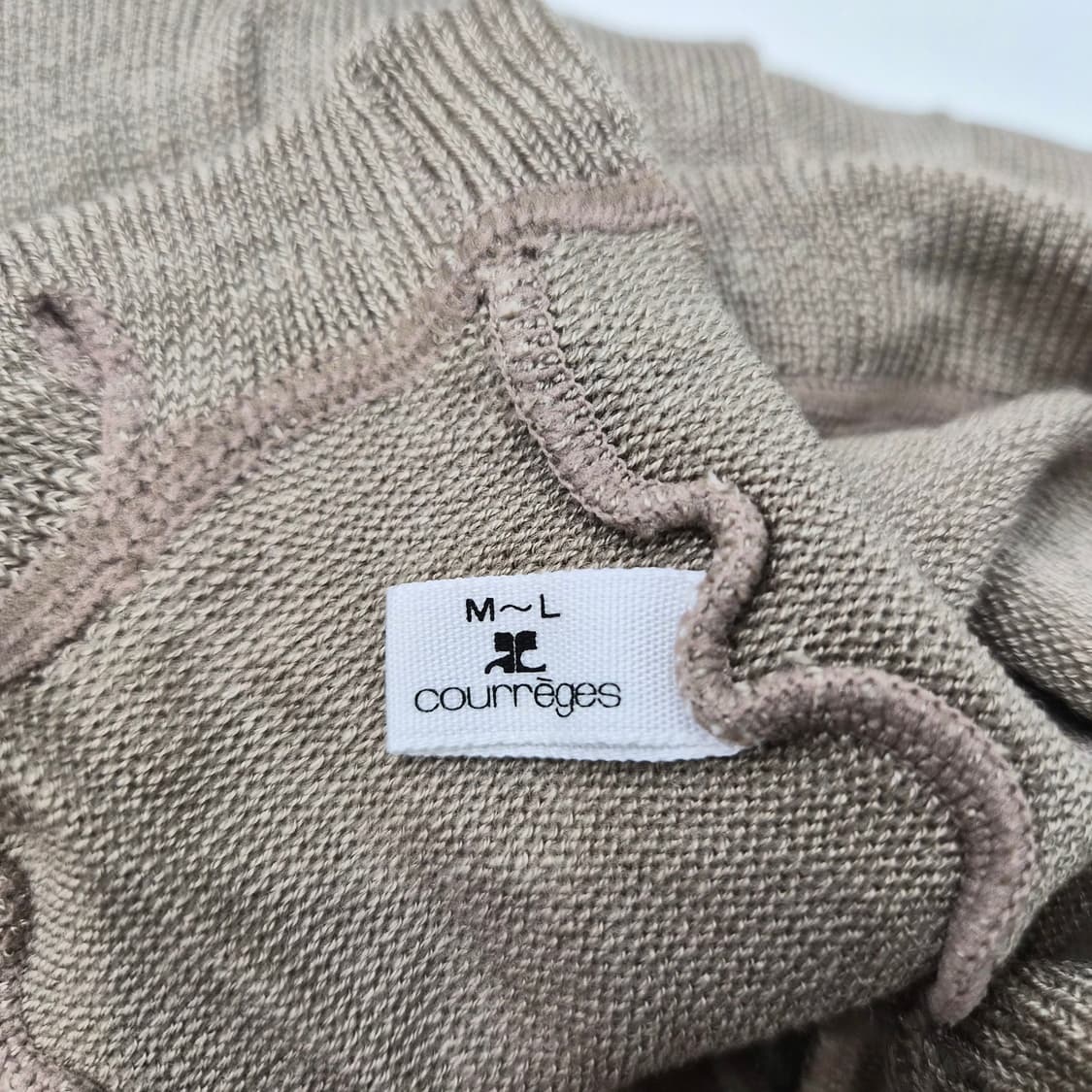 꾸레쥬 모카베이지 하트펀칭 니트 타이즈 상품이미지6