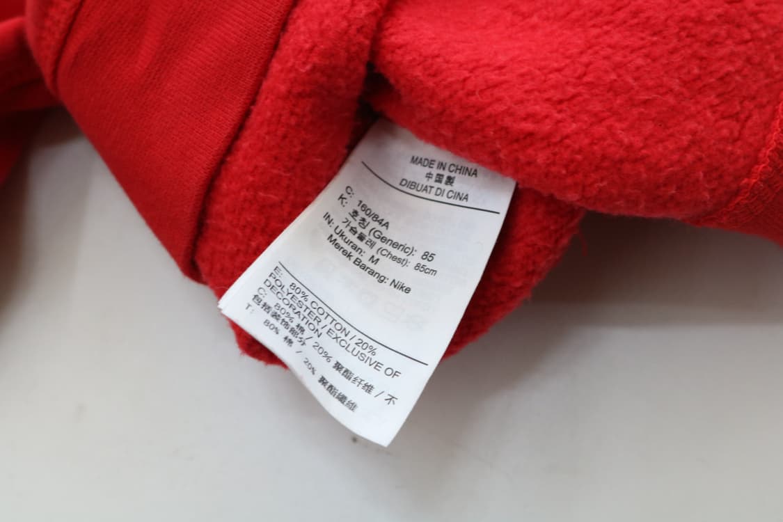 나이키 빅로고 스우시 레드 크롭 맨투맨 상품이미지8