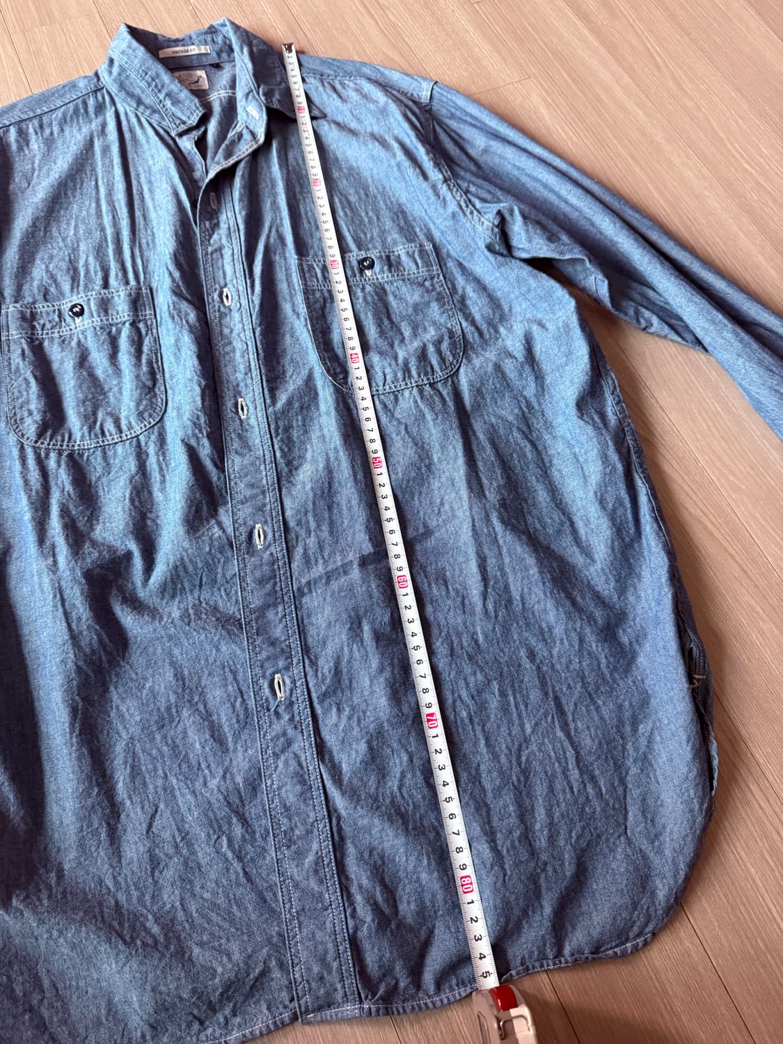 orslow 오어슬로우 샴브레이 셔츠 빈티지핏 5사이즈 상품이미지9