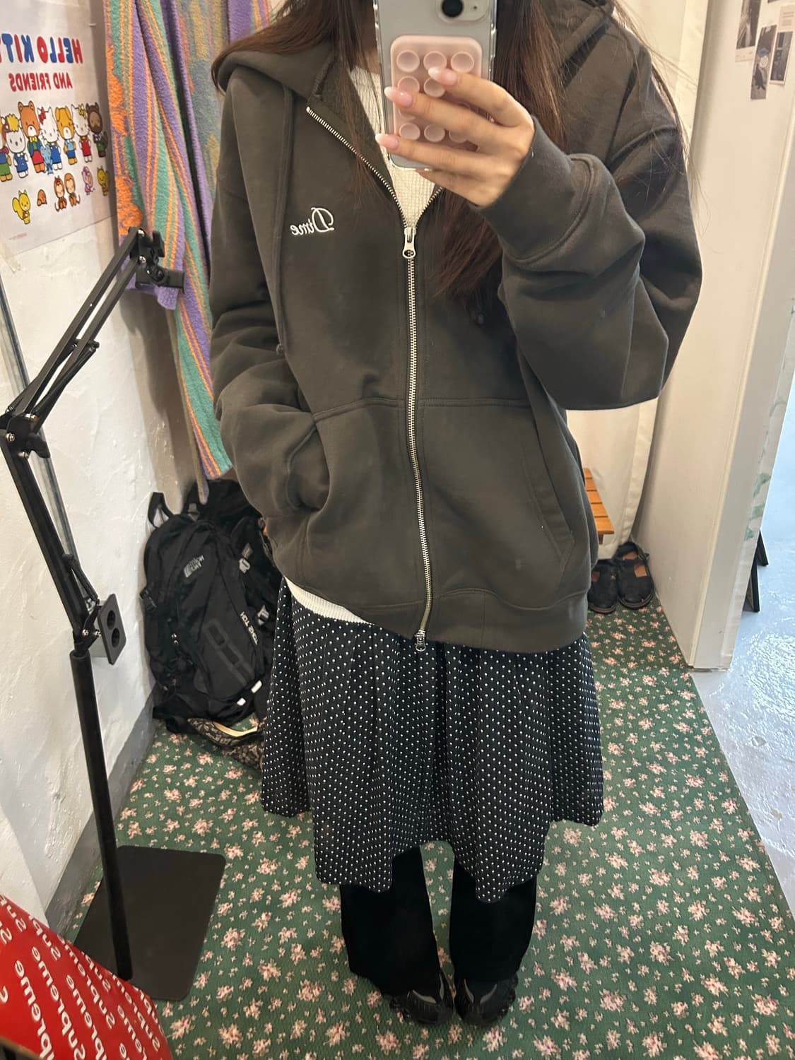 빈티지 폴카 스커트 상품이미지2