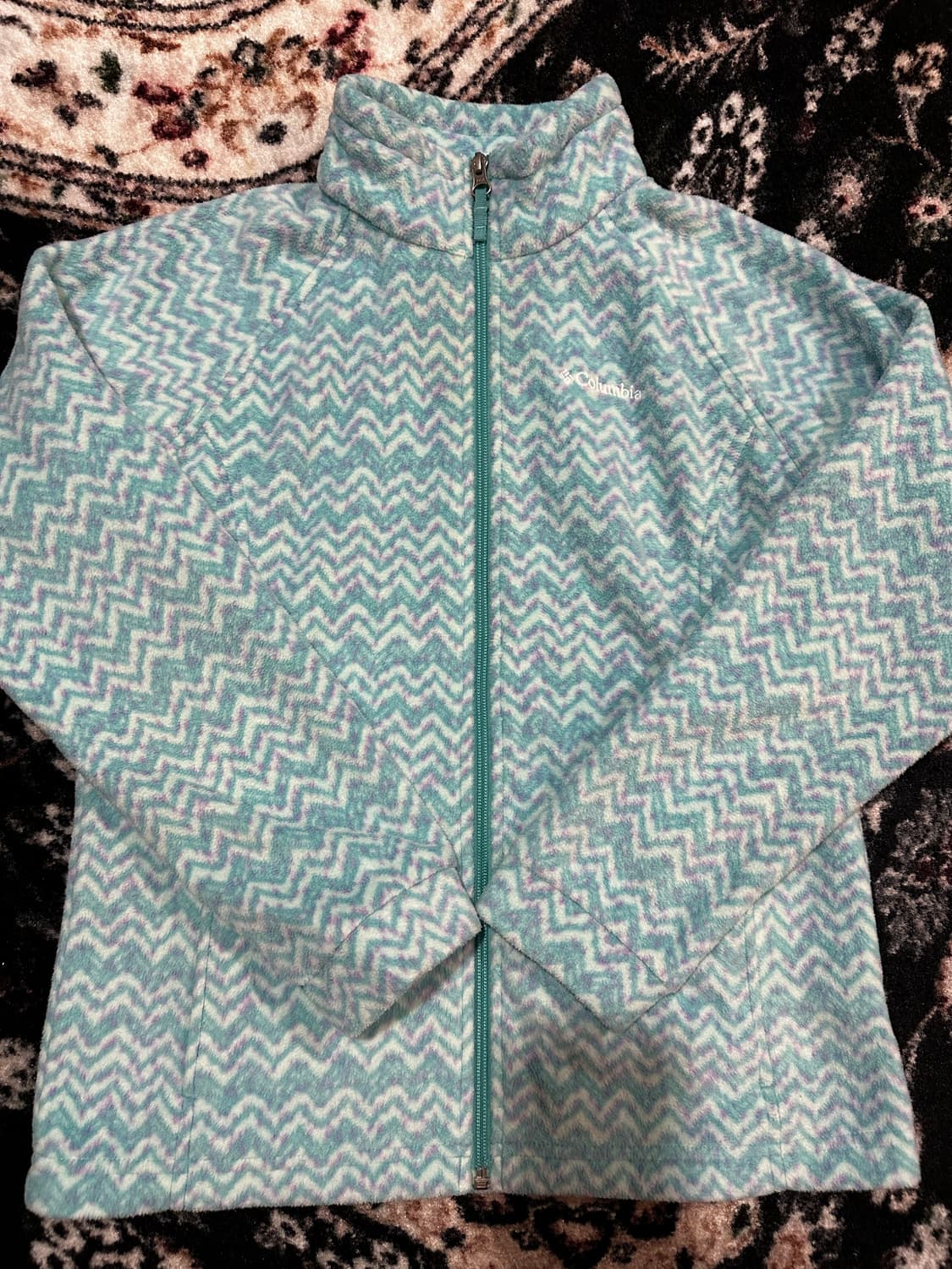 콜롬비아 패턴 플리스 집업 상품이미지1