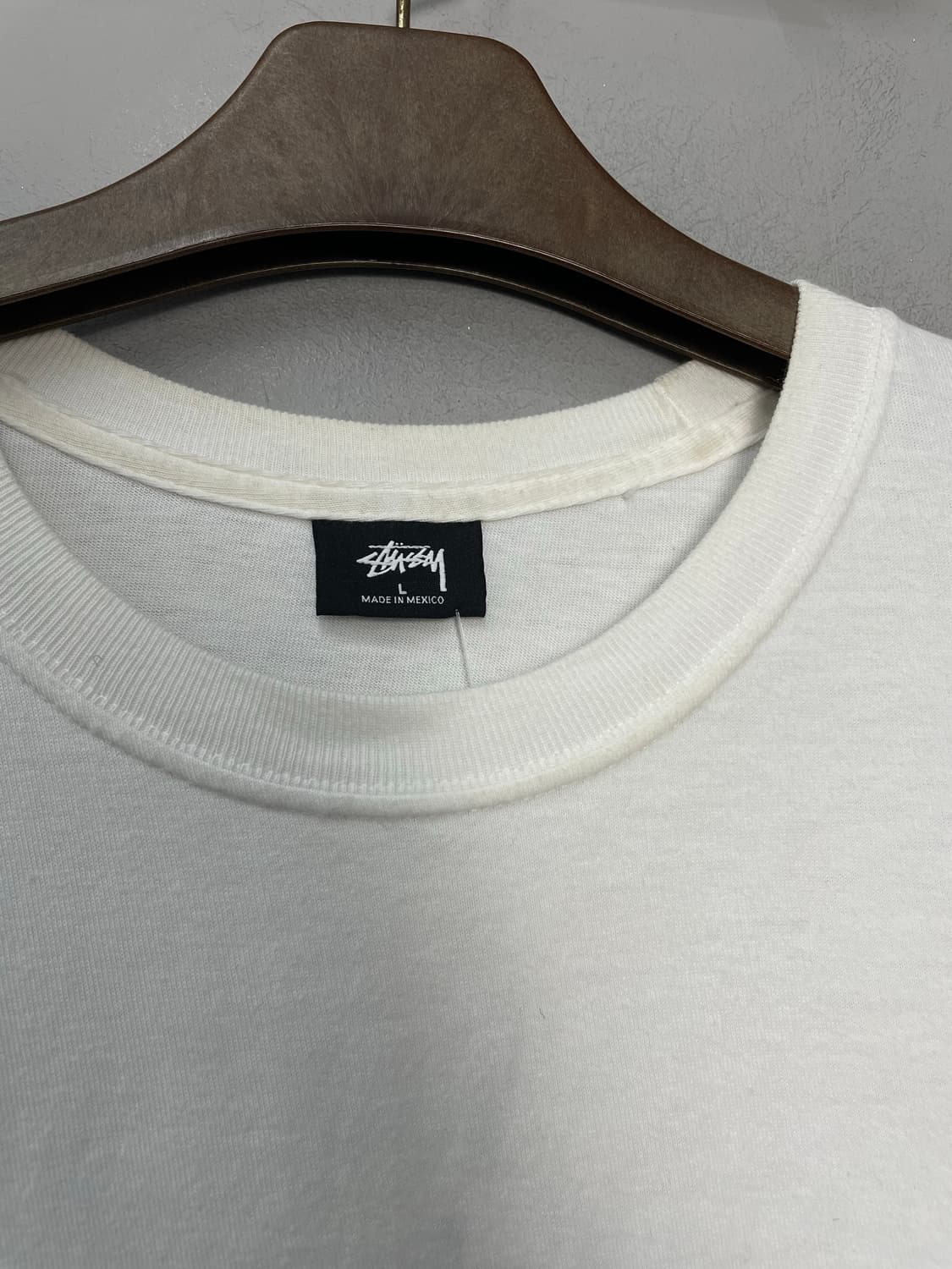 스투시 베이직 로고 화이트 반팔 H2574 상품이미지7