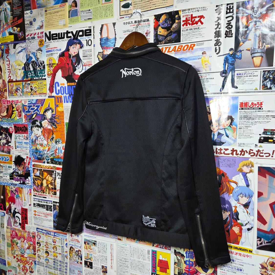 JPN 노턴 투웨이 안기모 폴리 바이커 자켓 상품이미지6