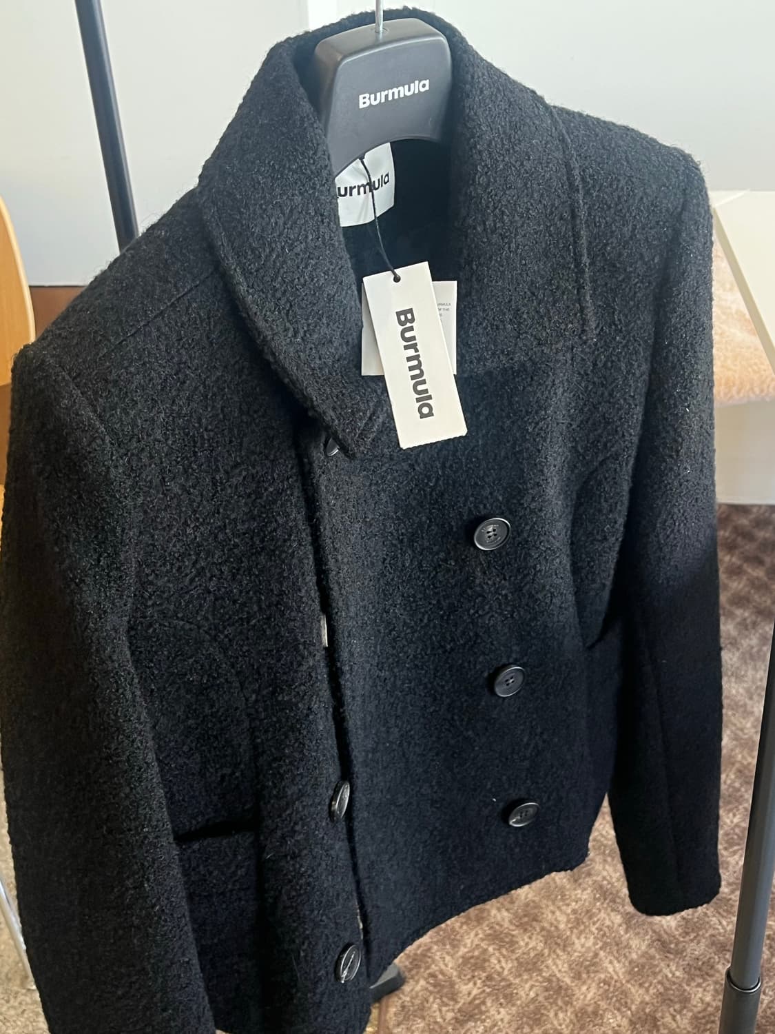 버뮬라 WOOL DOUBLE JACKET (블랙) 상품이미지1