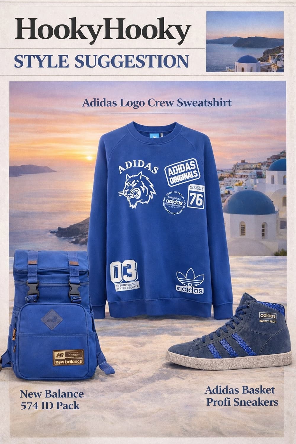 아디다스 스웻셔츠 n 뉴발란스 클래식 백팩 n 아디다스 하이탑 스니커즈 상품이미지1