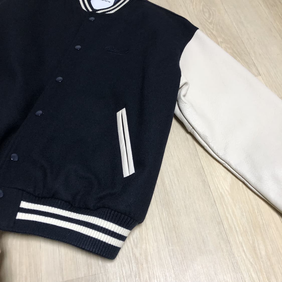 (XL) 에스피오나지 ESPIONAGE 스탠다드 바시티 자켓 네이비 상품이미지9