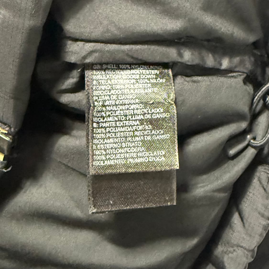 S 노스페이스 눕시 700 무광블랙 구스다운 패딩 상품이미지5