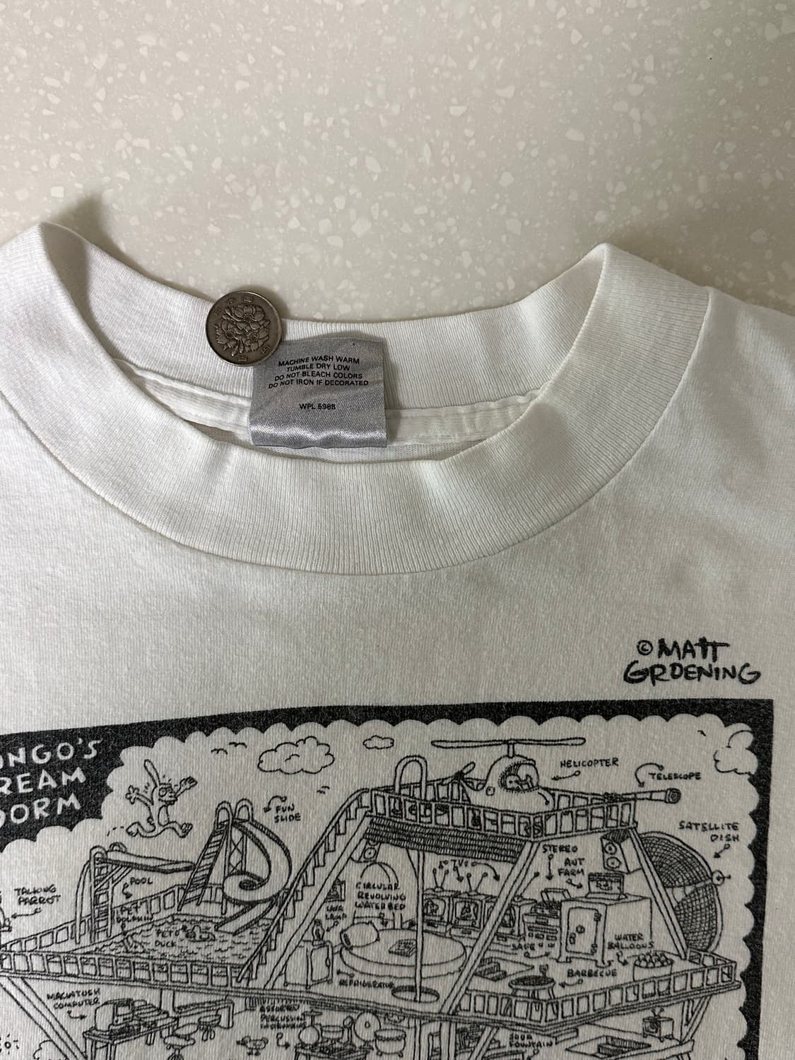 90s Apple 티셔츠 Matt Groening 아트웍 xl 상품이미지5