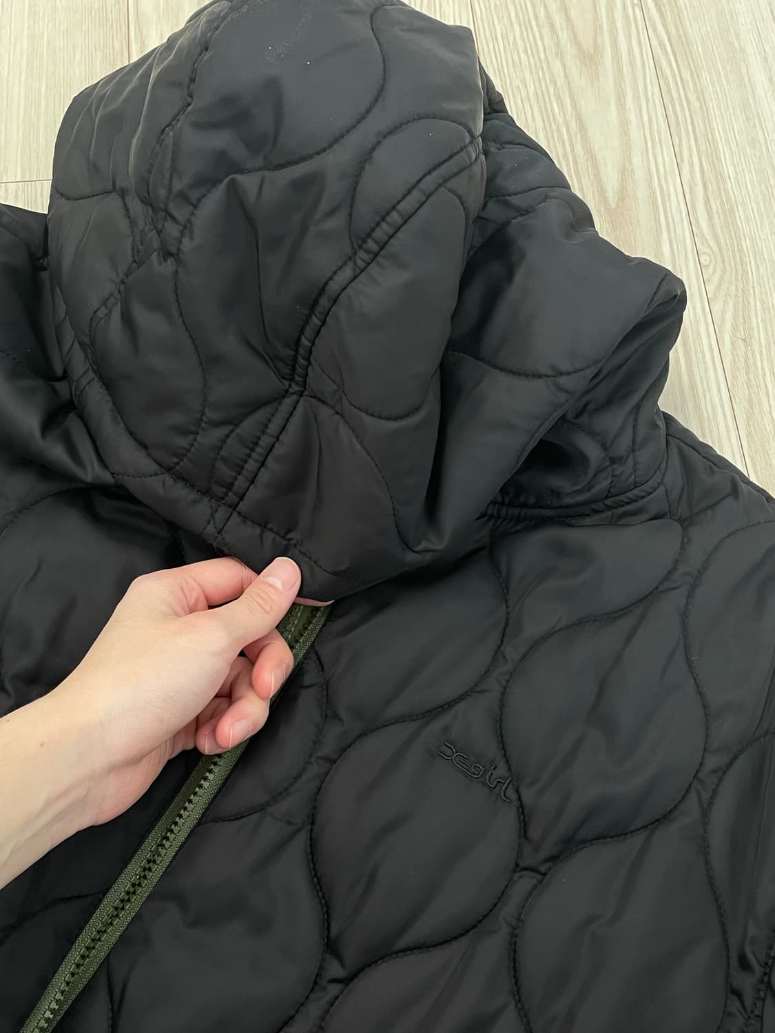 x-girl 리버시블 후드 숏패딩 상품이미지7