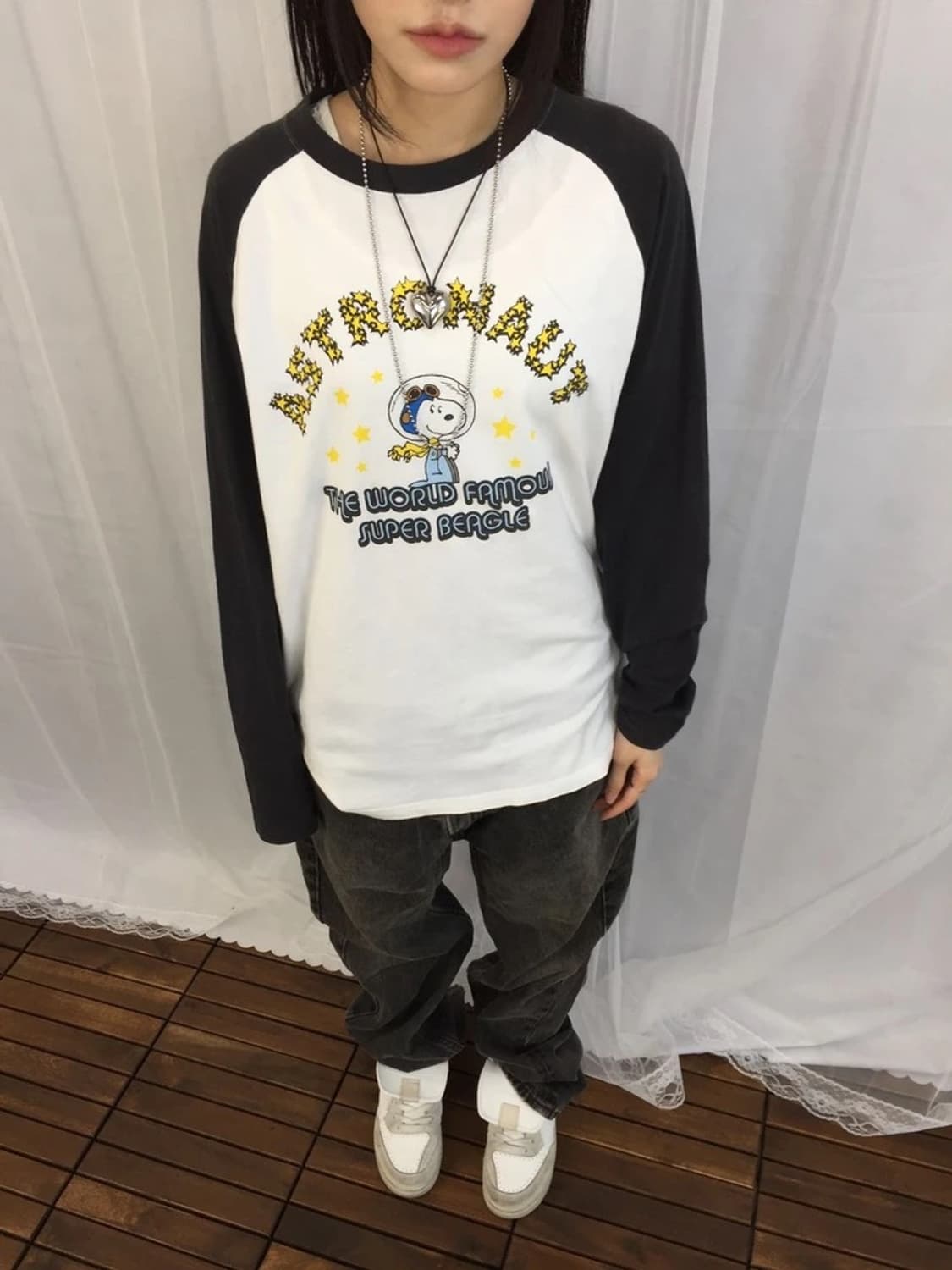 Snoopy Astro Nut Raglan Tee 상품이미지2