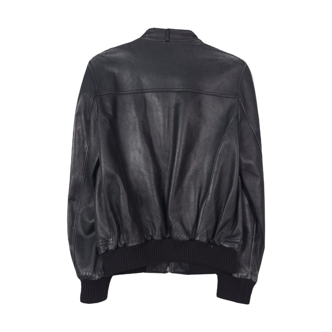 뱅뱅 리얼 램스킨 하이넥 레더 블루종 95 상품이미지2