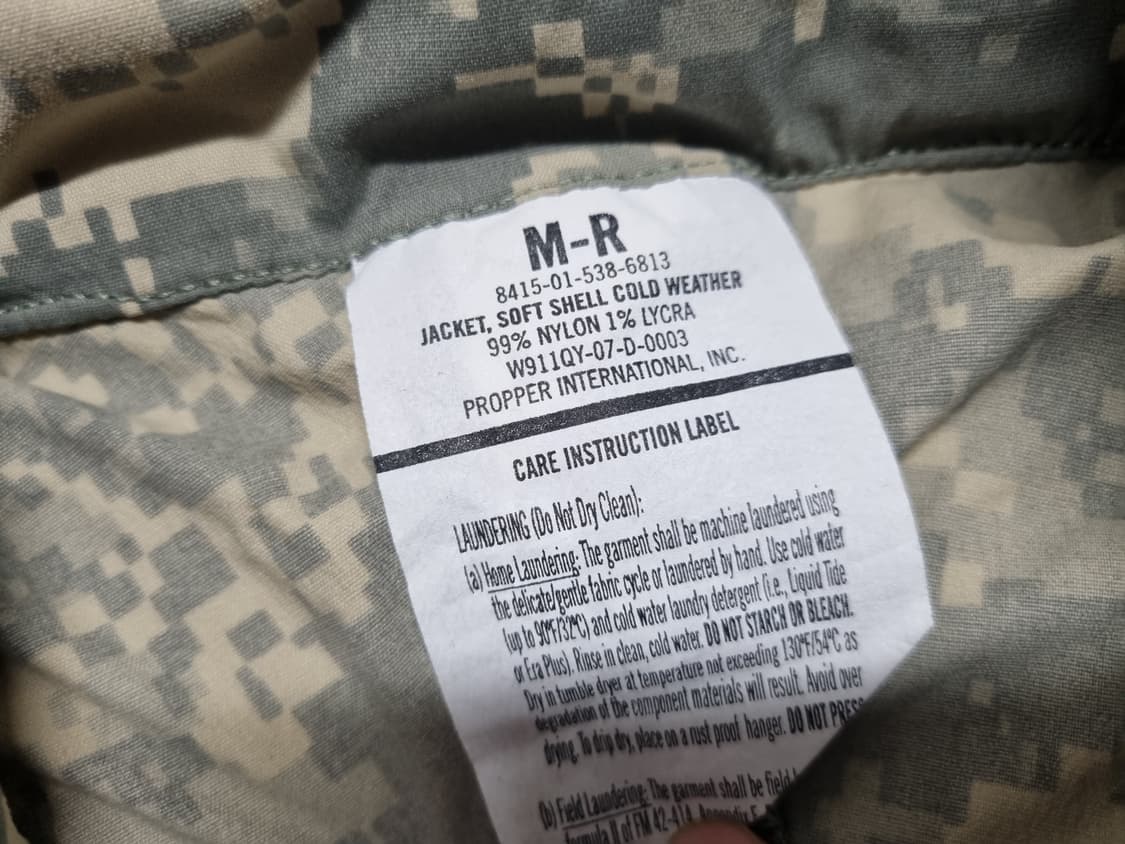 미군 소프트쉘 자켓 M/R 젠3 상품이미지2