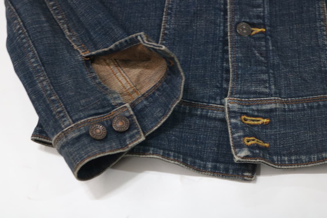BRAPPERS 브라퍼즈 빈티지 워싱 데님 트러커 자켓 (M) 상품이미지5