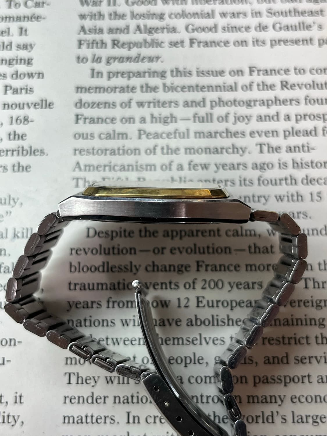 세이코 5933-5040 골드 로프 다이얼 쿼츠 상품이미지5