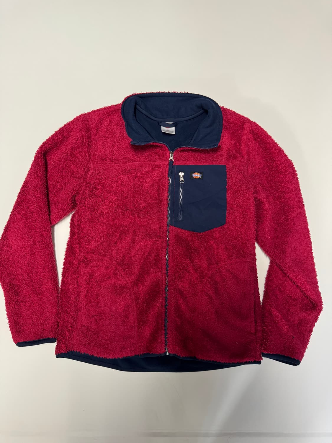 여성 디키즈 로고 플리스 집업 자켓 키즈 150 S 상품이미지1