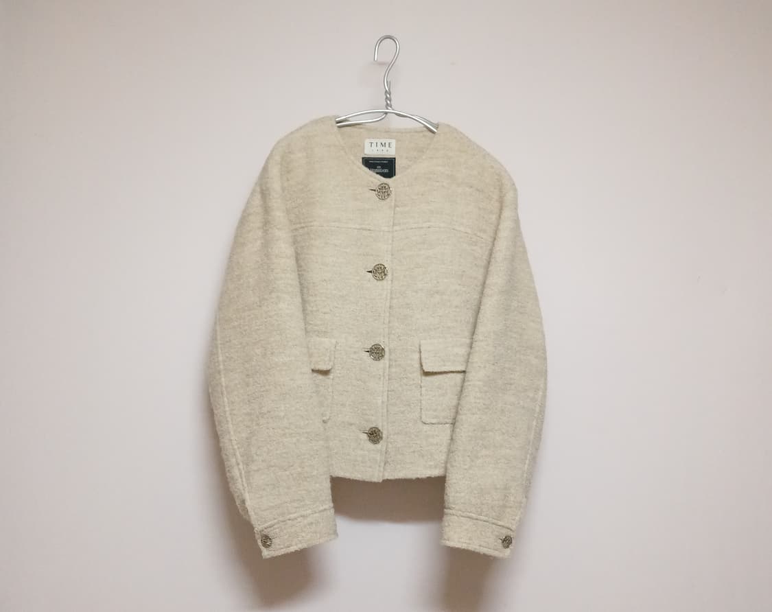 타임 TIME 핸드메이드 부클 자켓 F 상품이미지4