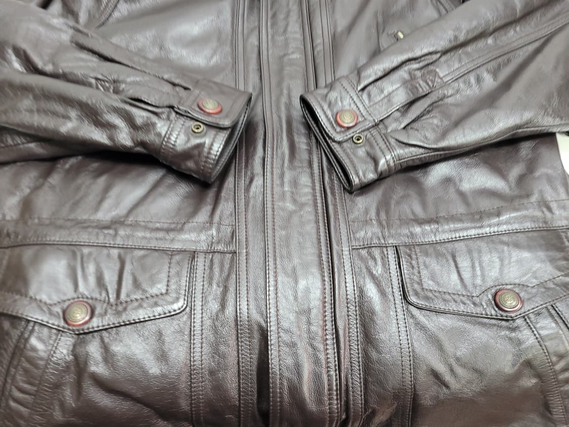 NEXO 빈티지 소가죽 헌팅 자켓 / 남 105 브라운 
 상품이미지5