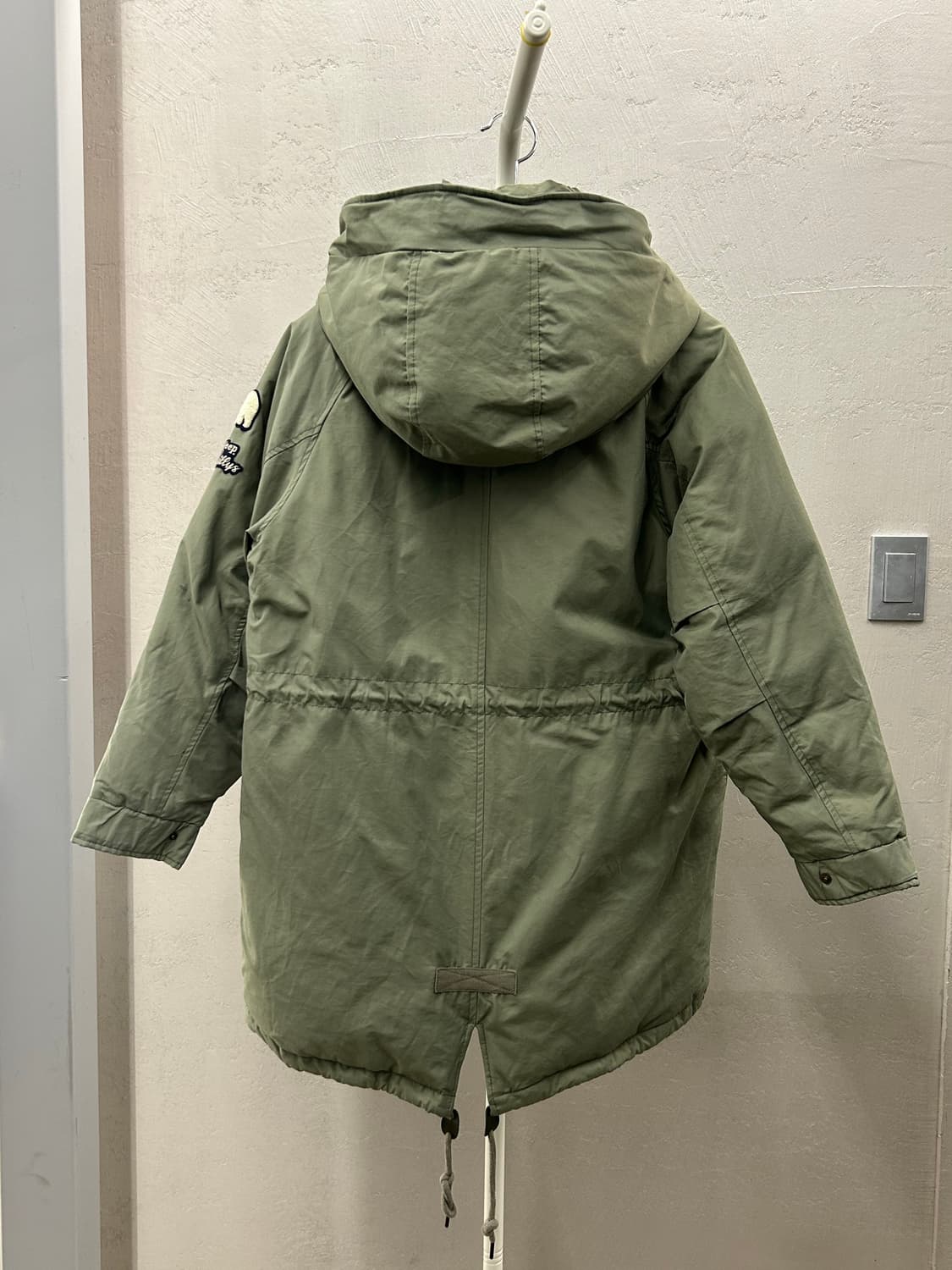 Jeep 지프 카키색 후드 야상 점퍼 상품이미지3