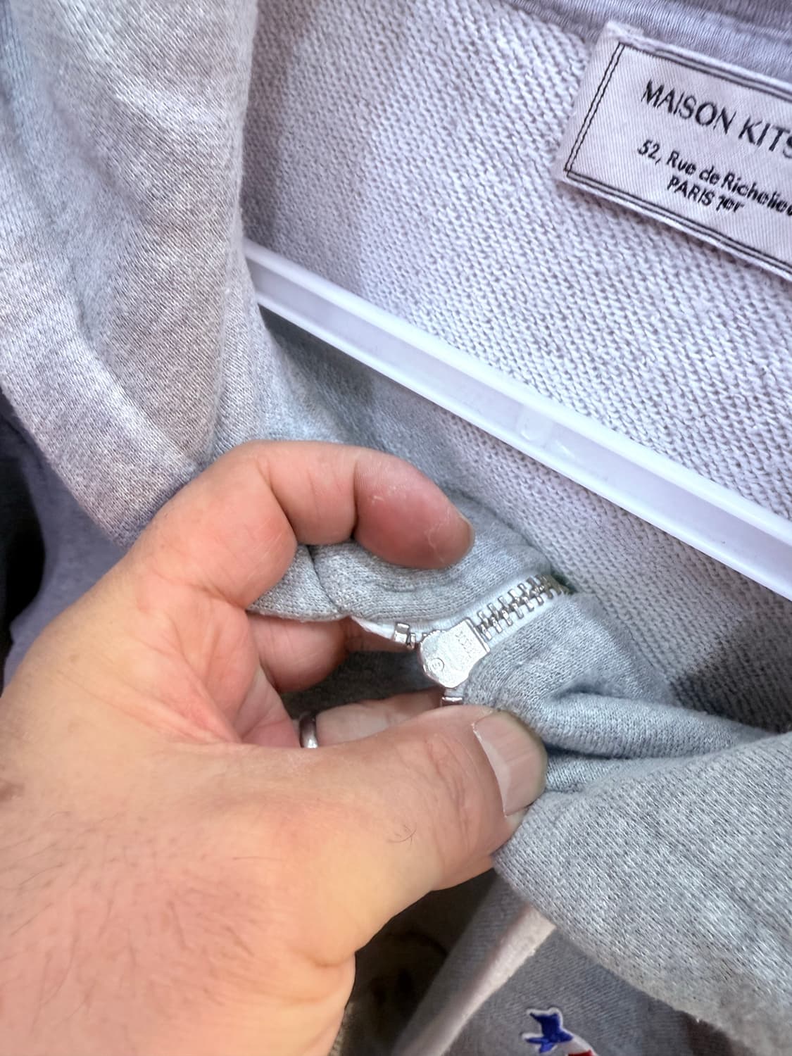 95 정품 메종키츠네 트리컬러 폭스 후드집업 팝니다 상품이미지4